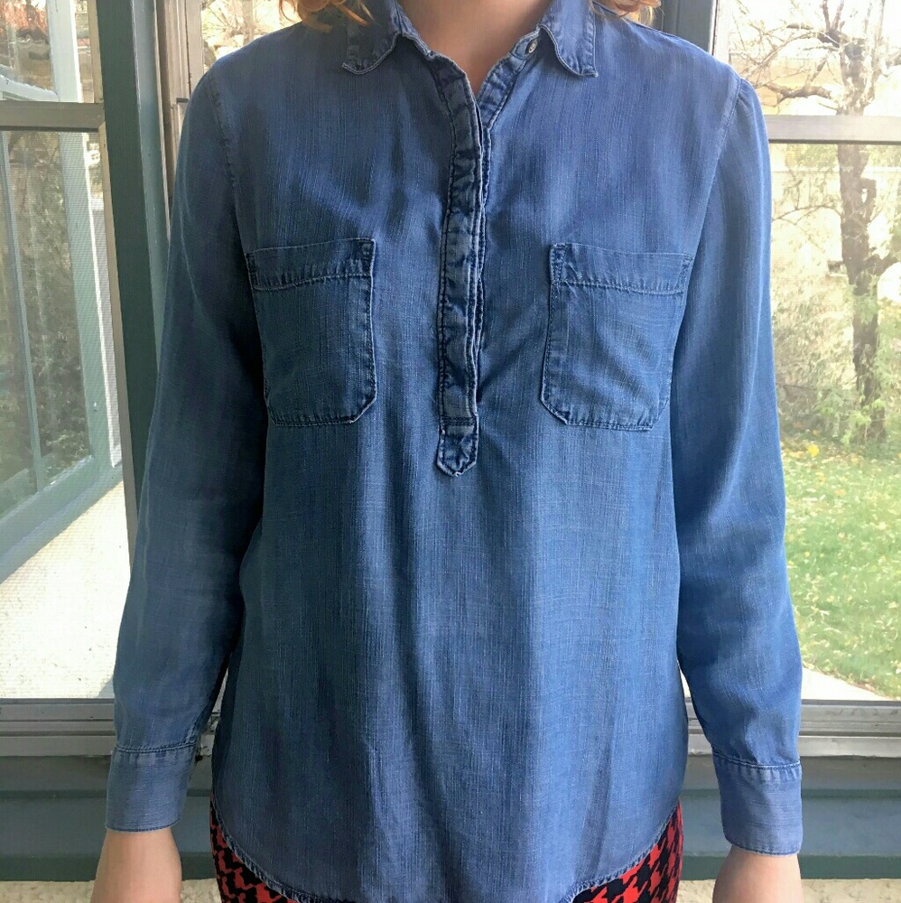 Long Sleeve Chambray Shirt